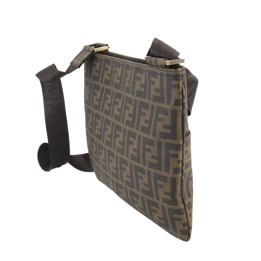 未使用 展示品 フェンディ FENDI ズッカ柄 ショルダー バッグ PVC 