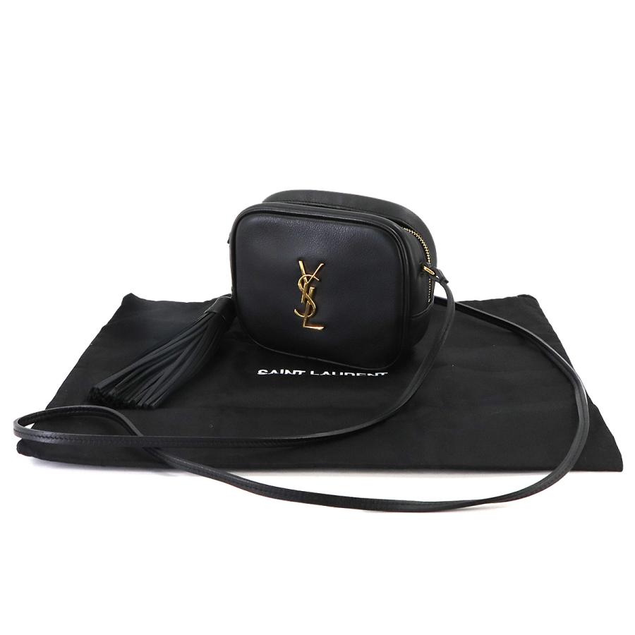 美品】サンローラン ブロガー ショルダーバッグ YSL フリンジ
