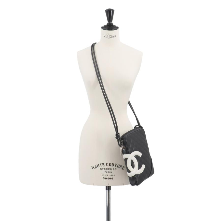 CHANEL 新品同様 シャネル カンボンライン ショルダー バッグ レザー  