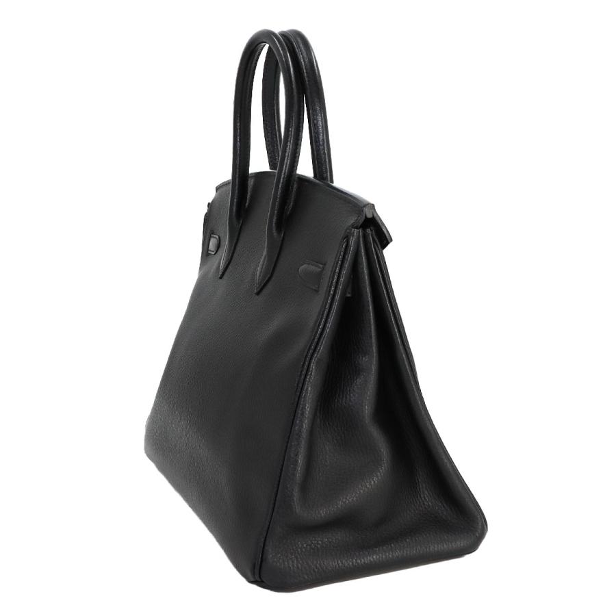 エルメス HERMES バーキン35 ハンド バッグ アルデンヌ ブラック □C 