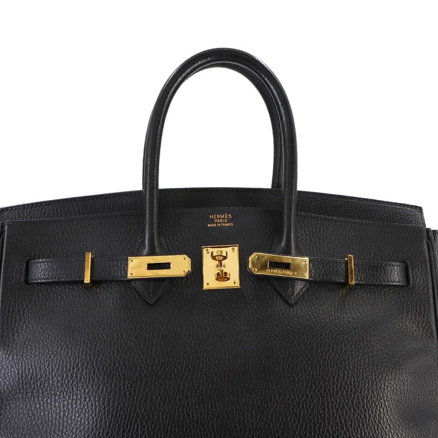 エルメス HERMES バーキン35 ハンド バッグ アルデンヌ ブラック □C 