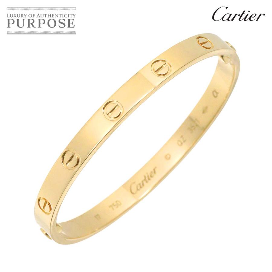 カルティエ Cartier ラブ ブレス #17 K18 YG イエローゴールド 750 