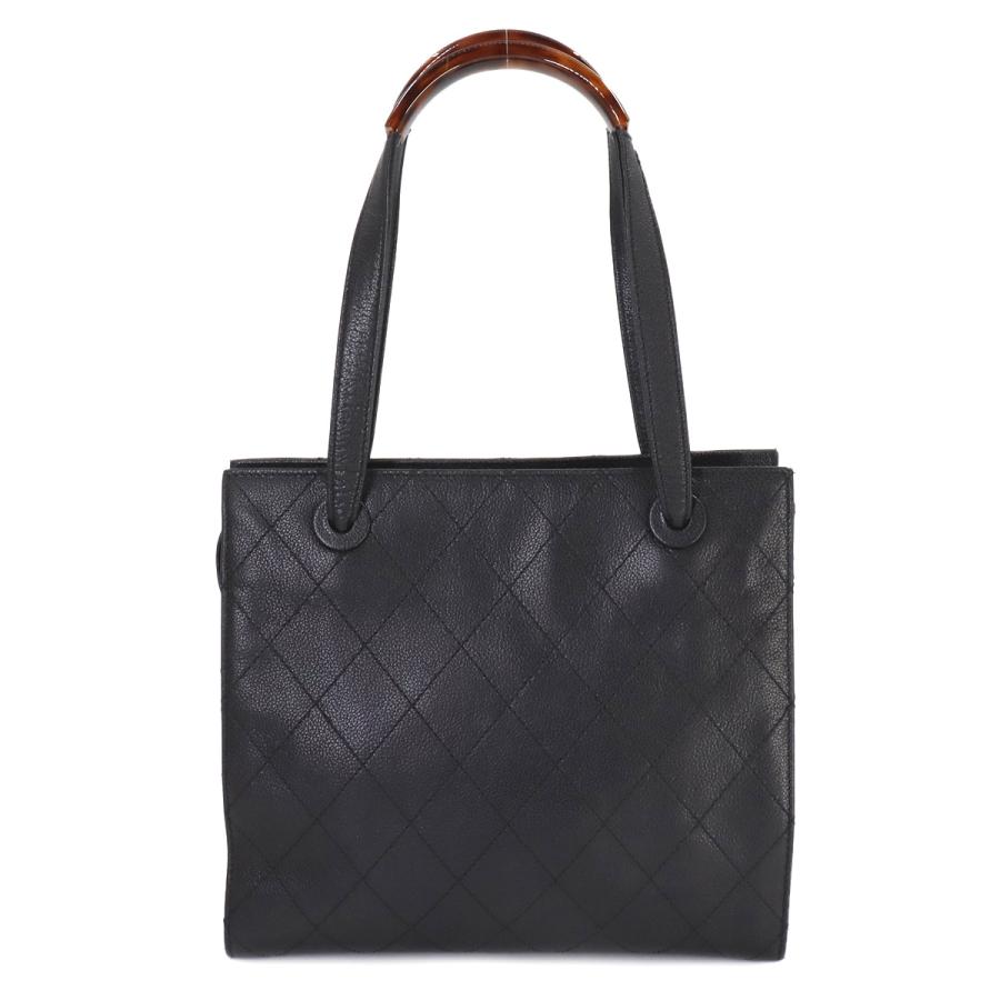 シャネル CHANEL マトラッセ トート バッグ キャビアスキン レザー 