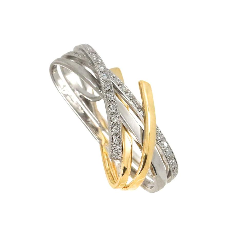 アザー クィーン Queen ダイヤ 0.16ct ペンダント トップ K18 YG WG  