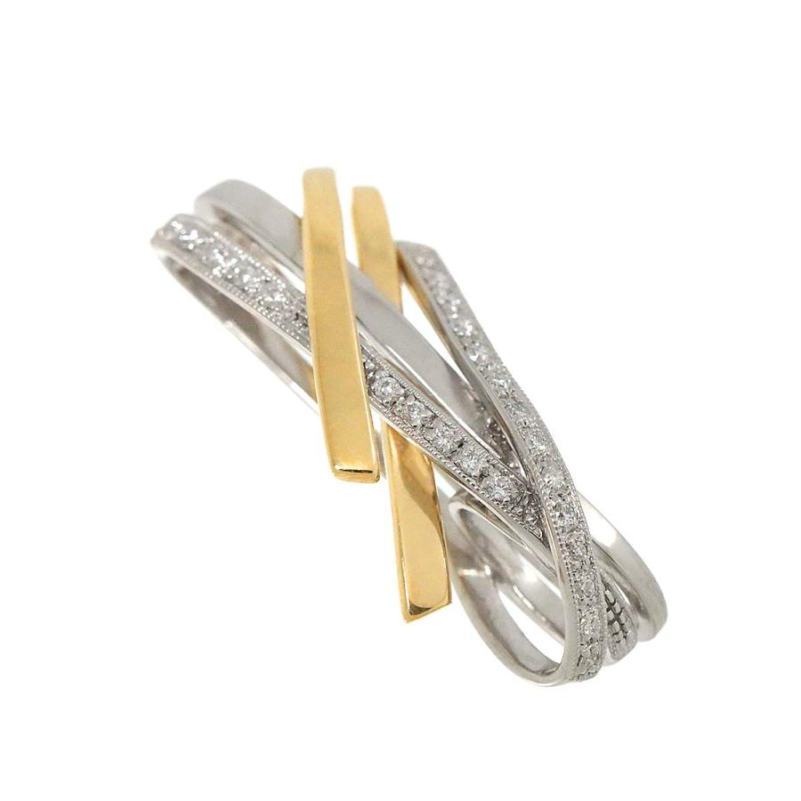 アザー クィーン Queen ダイヤ 0.16ct ペンダント トップ K18 YG WG  