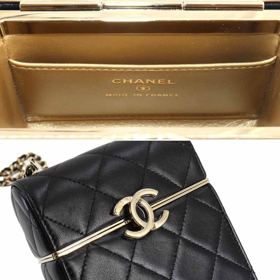 CHANEL シャネル【美品】チェーンショルダーバッグ ウール マトラッセ CHANEL（シャネル） 未使用 展示品 マトラッセ ボックス型 チェーン