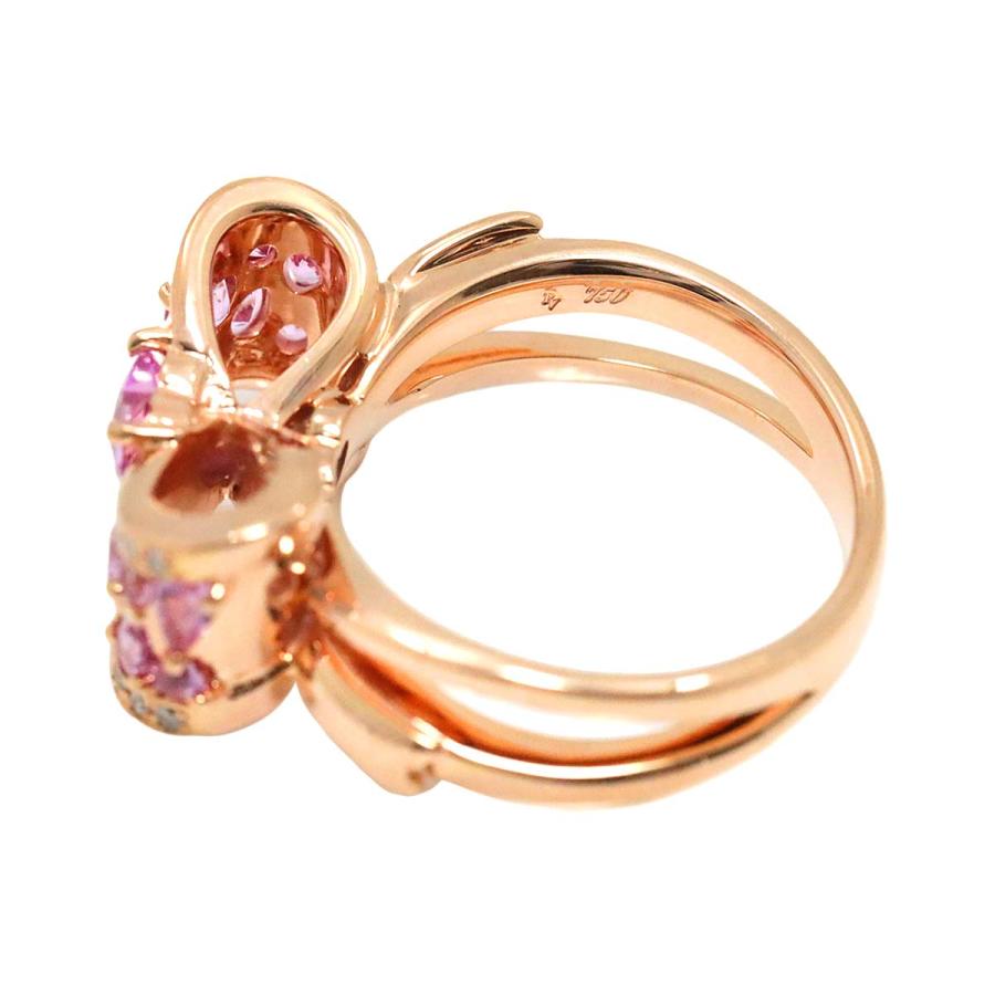 ポンテヴェキオ Ponte Vecchio 8.5号 リング サファイヤ 0.29/0.66ct 