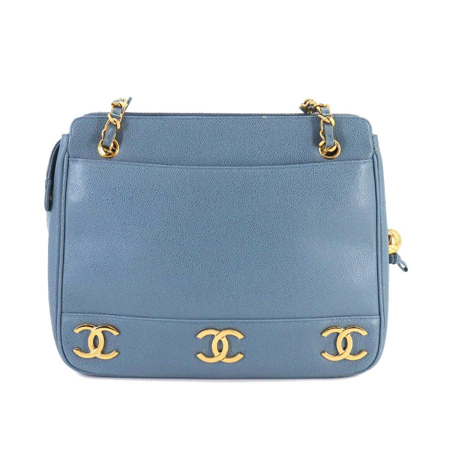 CHANEL 新品同様 シャネル トリプルココ チェーン ショルダー バッグ 