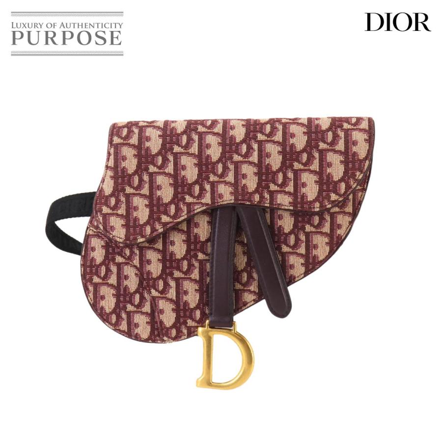 Christian Dior 新品同様 クリスチャン ディオール オブリーク サドル 