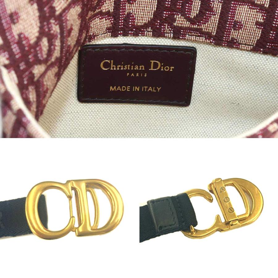 Christian Dior 新品同様 クリスチャン ディオール オブリーク サドル 