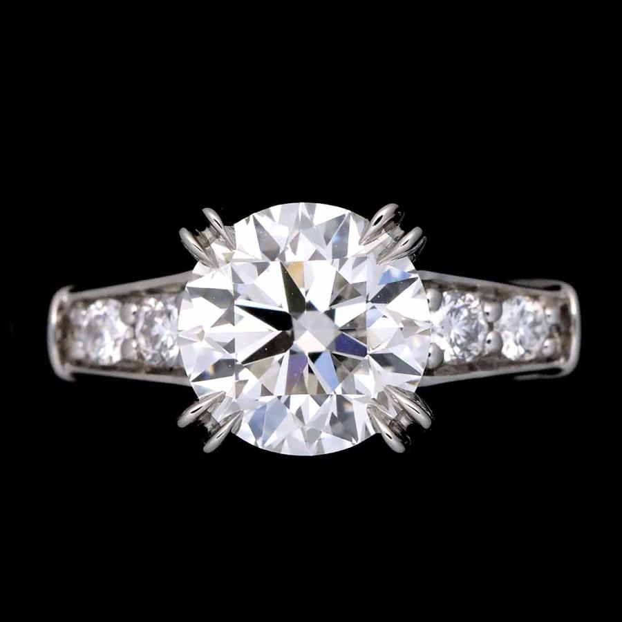 HAMILTON ハリーウィンストン HW ダイヤ 0.72ct F/VVS2/3EX 7.5号 