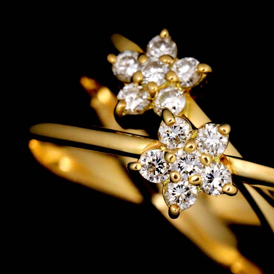 Ponte Vecchio ポンテヴェキオ 11号 リング ダイヤ 0.27ct K18 YG  