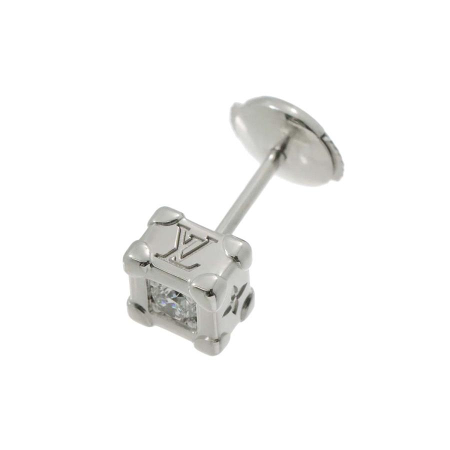 LOUIS VUITTON ルイ ヴィトン レ ガストン トランク ダイヤ ピアス K18  