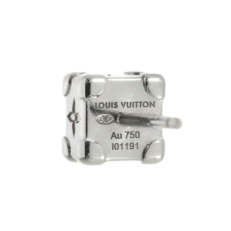 ルイヴィトン ダイヤモンドピアス K18 WG 750 ホワイト ゴールド