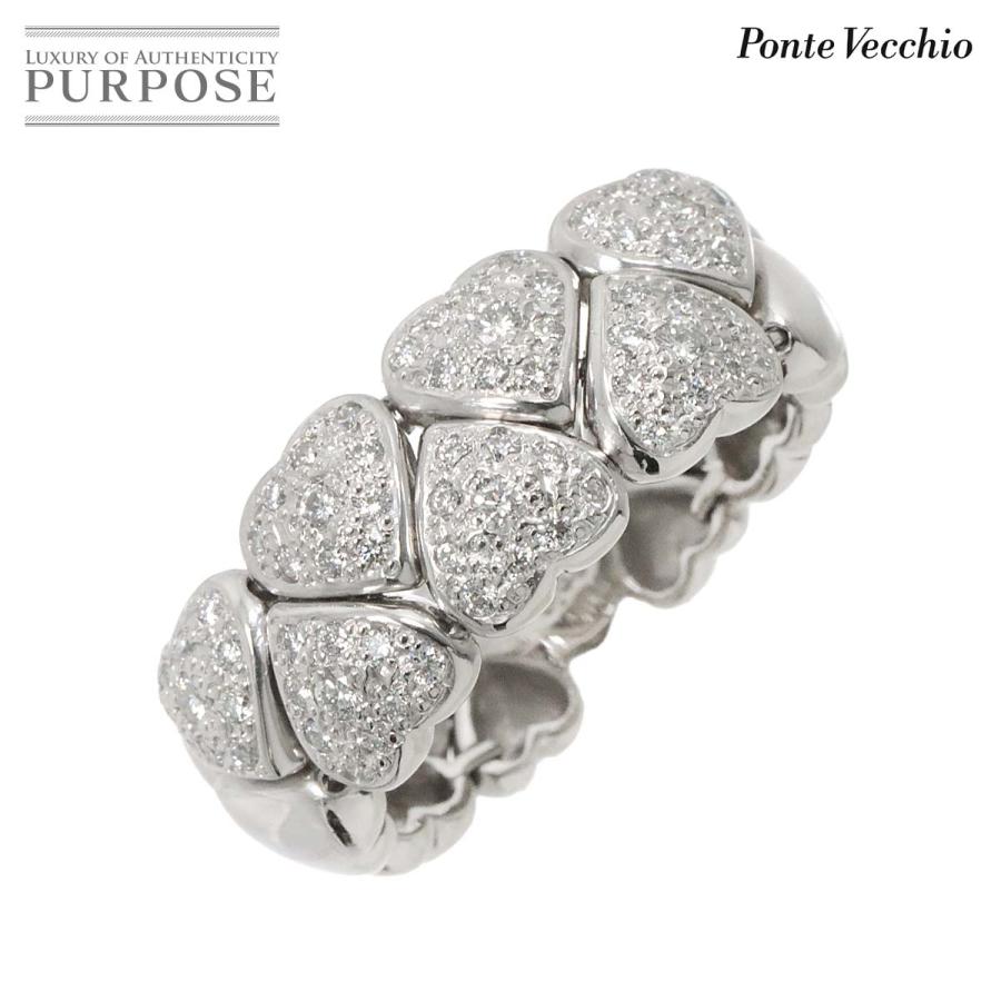 ポンテヴェキオ Ponte Vecchio 14号 リング ダイヤ 0.65ct K18 WG 
