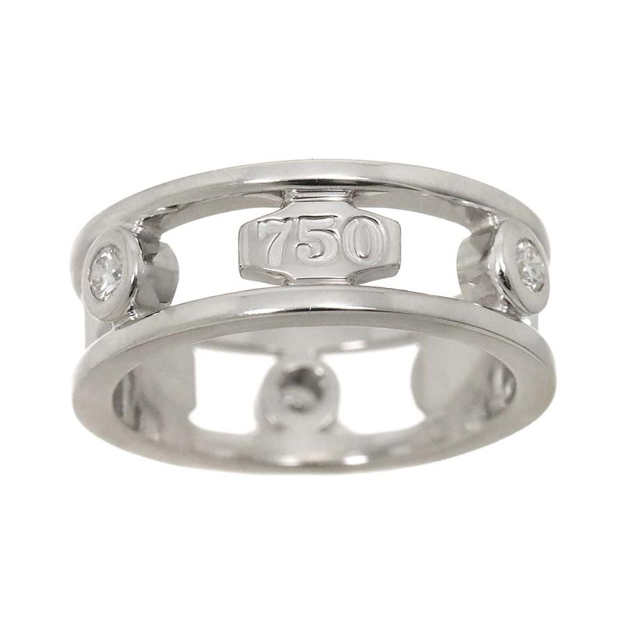 ティファニー TIFFANY&Co. 1837 エレメント 9号 リング ダイヤ K18 WG 