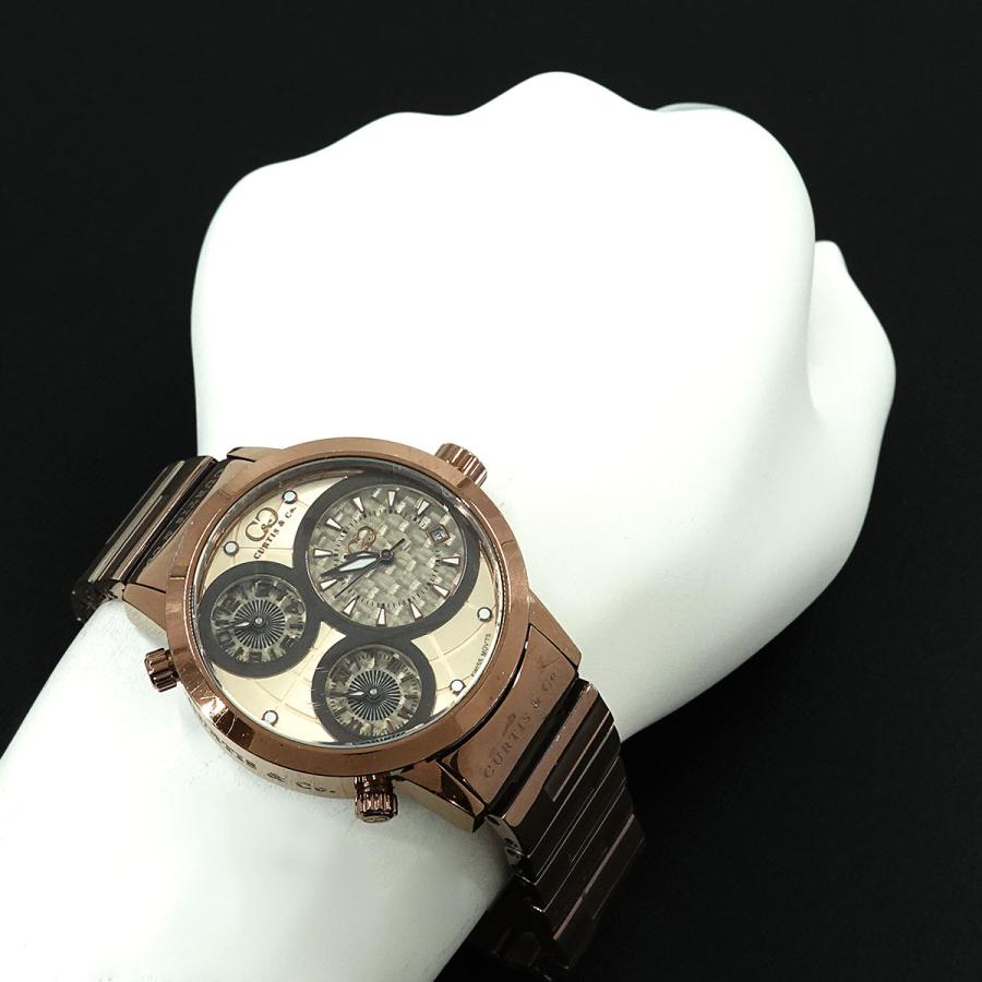 カーティス CURTIS＆Co. ビッグタイムワールド 3タイムゾーン SUW42RG 