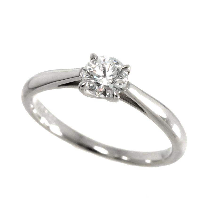 星の砂 HOSHI no SUNA ソリティア ダイヤ 0.32ct E/VS2 6号 リング Pt  