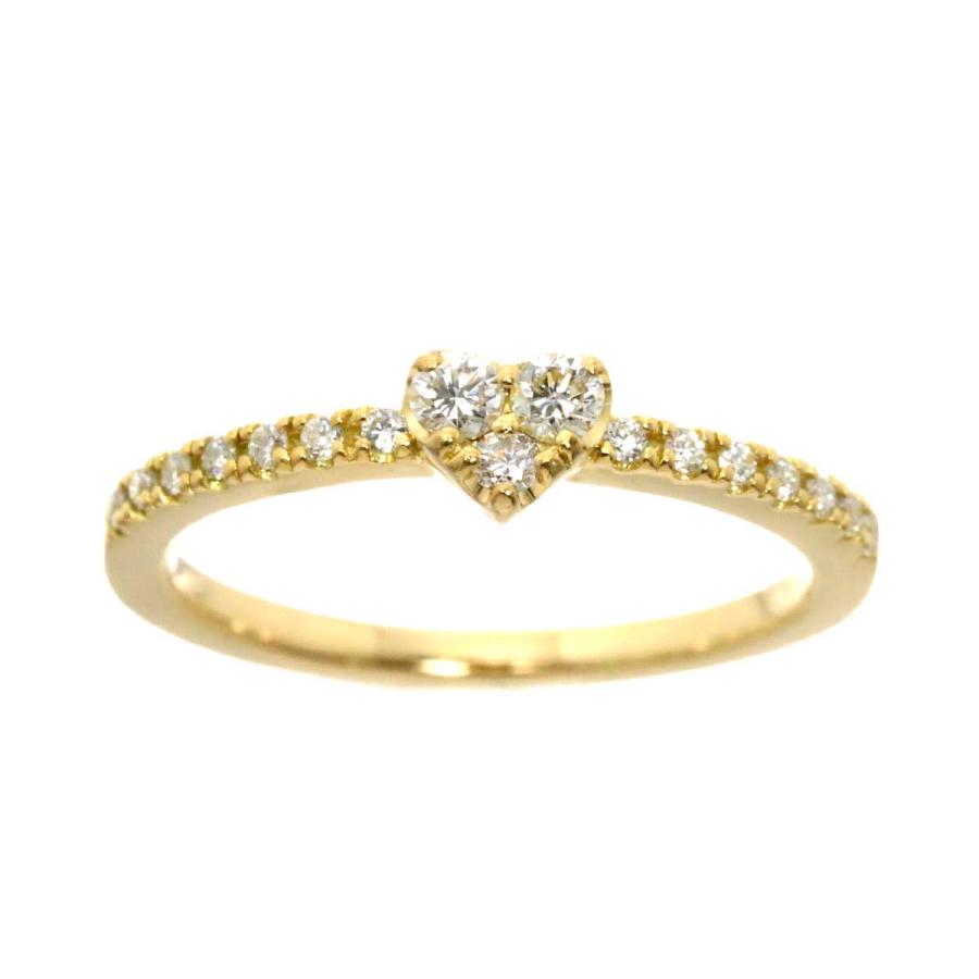 Ponte Vecchio ポンテヴェキオ 8号 リング ダイヤ 0.18ct K18 YG  
