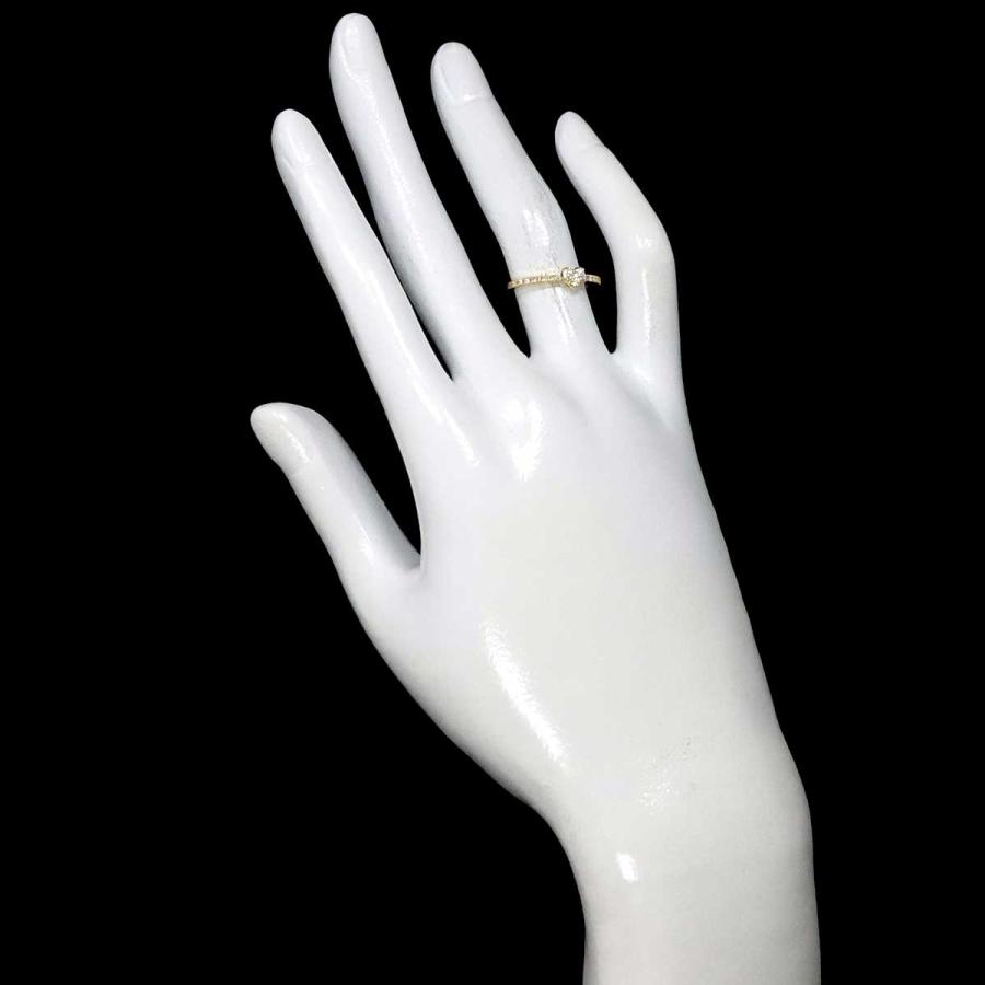 Ponte Vecchio K18YG ダイヤモンドリング8号