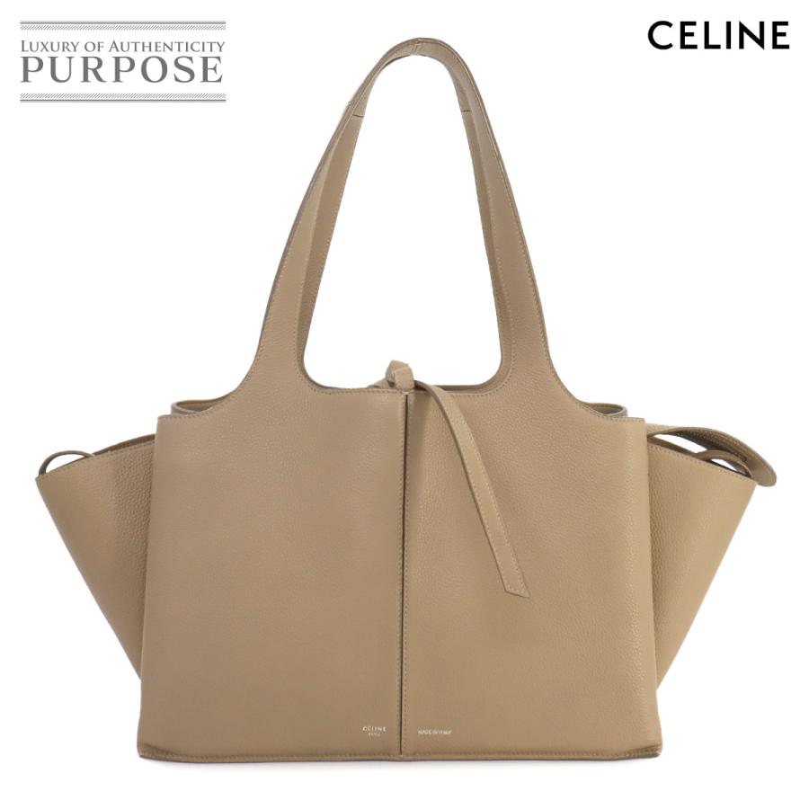 CELINE セリーヌ トリフォールド スモール トート バッグ レザー 