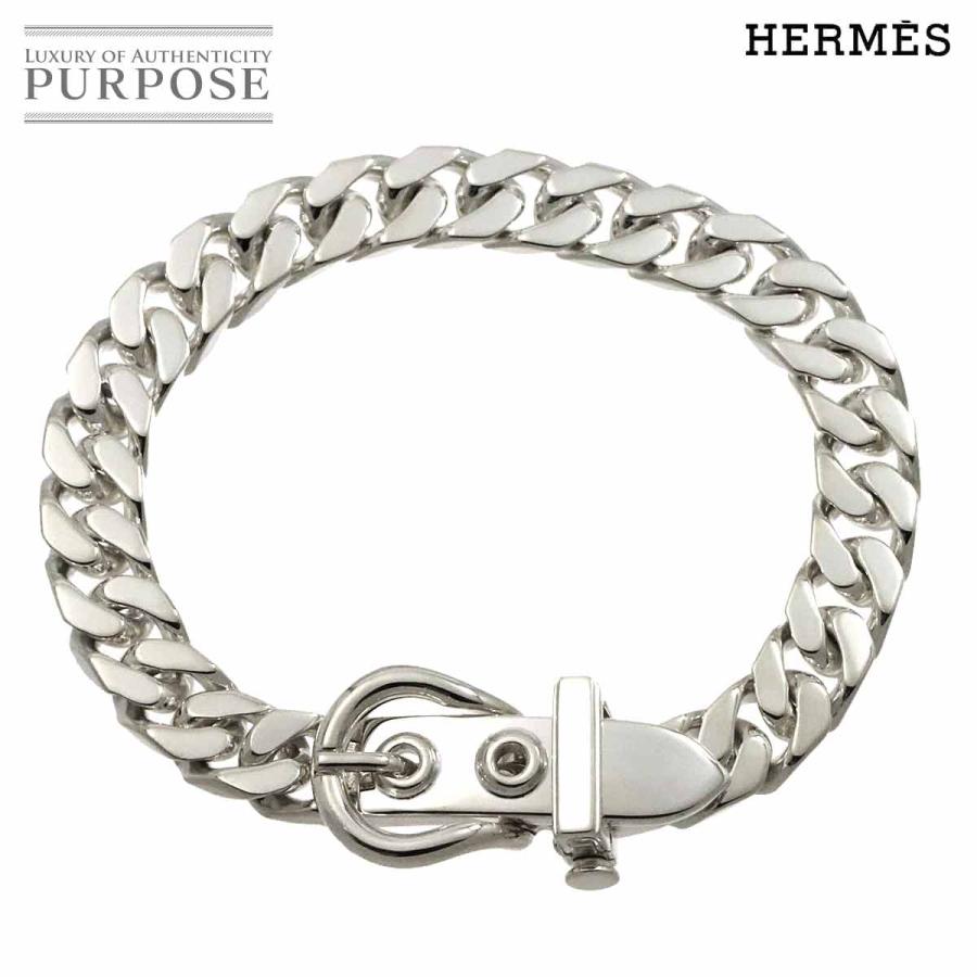 HERMES エルメス ブックルセリエ ブレスレット 19cm シルバー SV 