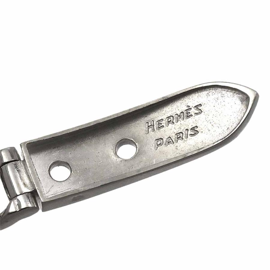 HERMES k18PG SV コインモチーフ ブレスレット 箱付き750PG