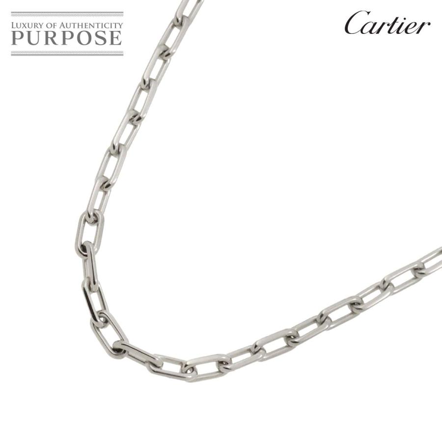 カルティエ Cartier スパルタカス ネックレス 44.0g 62cm K18 WG 
