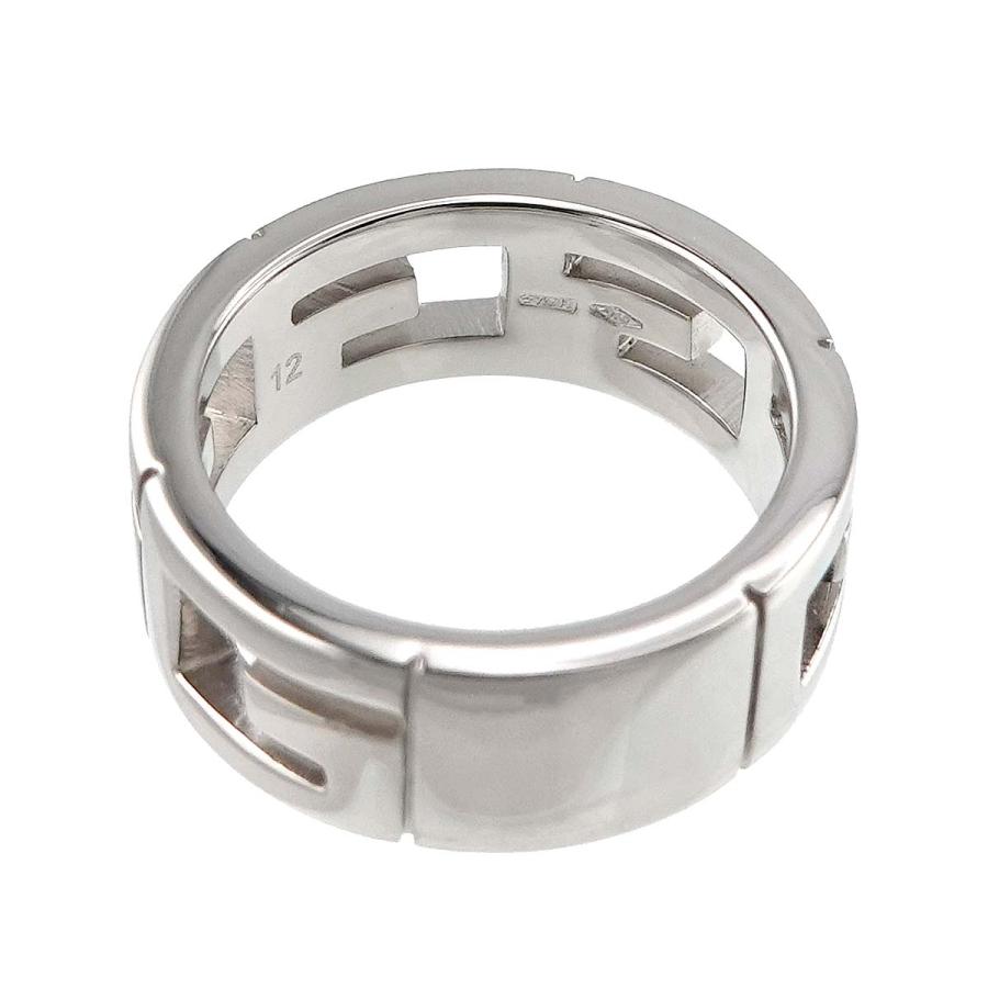 GUCCI グッチ マルチプル Gロゴ #12 リング ダイヤ K18 WG ホワイト  