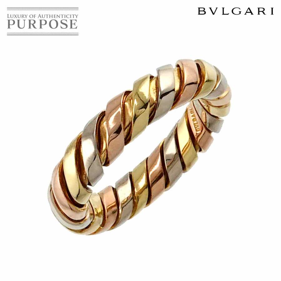ブルガリ BVLGARI トゥボガス 9号 リング K18 YG WG PG 750 イエロー 