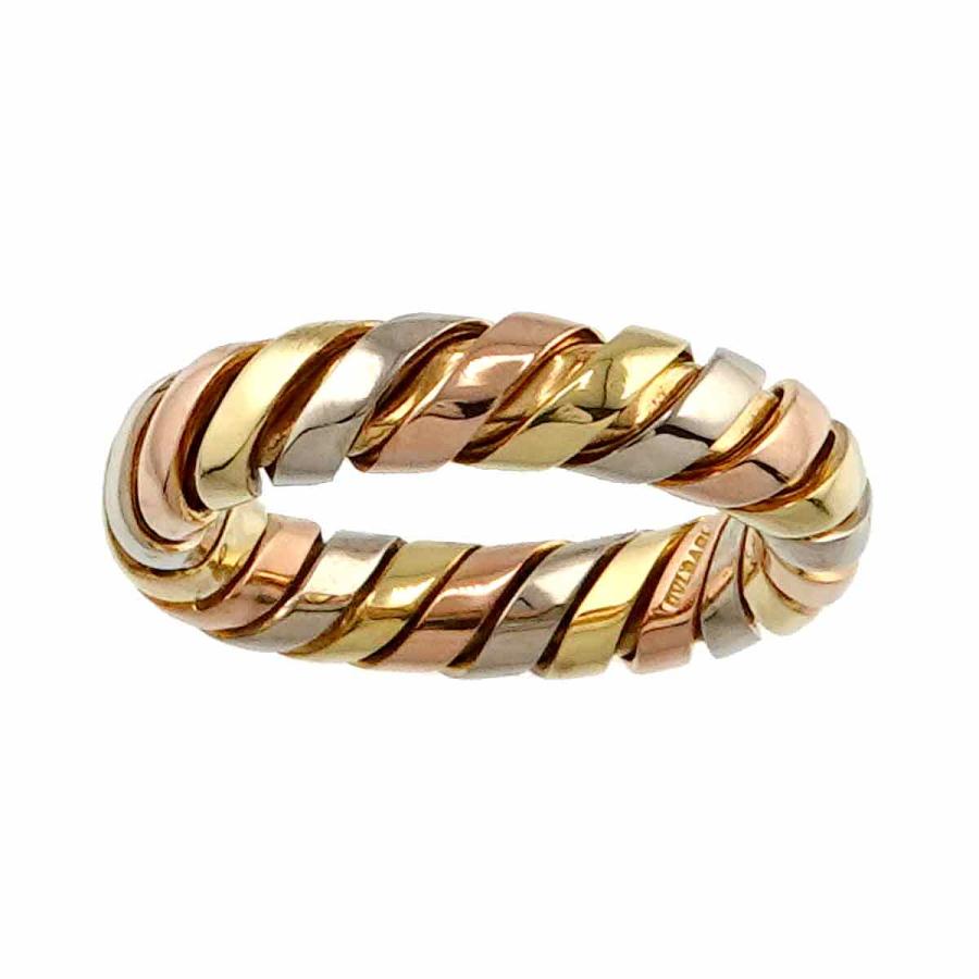 ブルガリ BVLGARI トゥボガス 9号 リング K18 YG WG PG 750 イエロー 