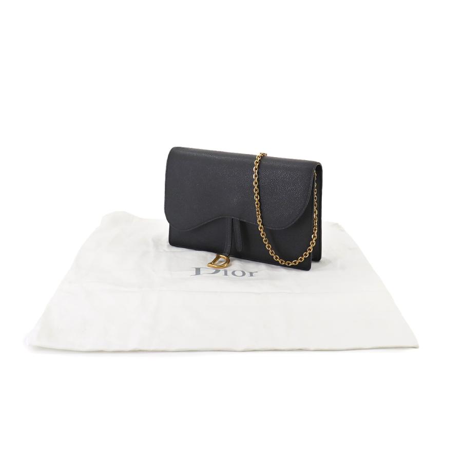 新品同様 クリスチャン ディオール Christian Dior サドル チェーン 