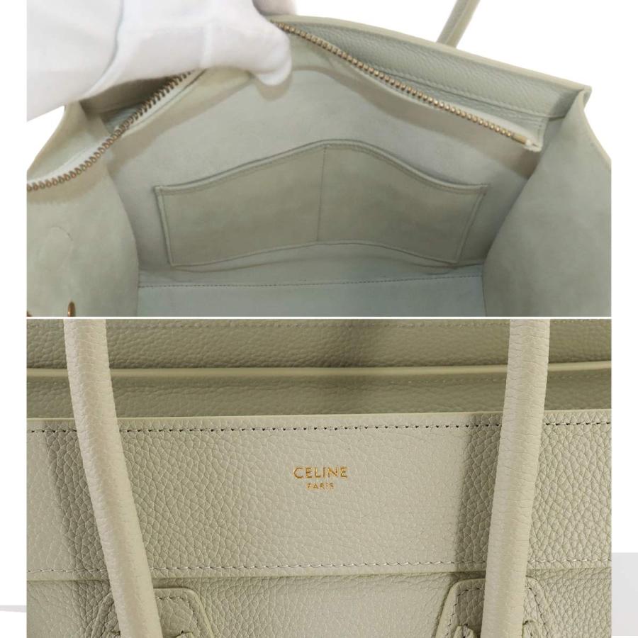 新品同様 セリーヌ CELINE ラゲージ マイクロショッパー ハンド バッグ