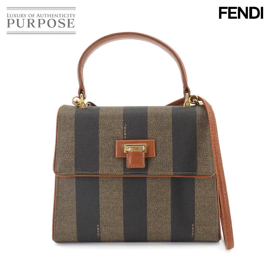 フェンディ FENDI ペカン 2way ハンド ショルダー バッグ PVC レザー 
