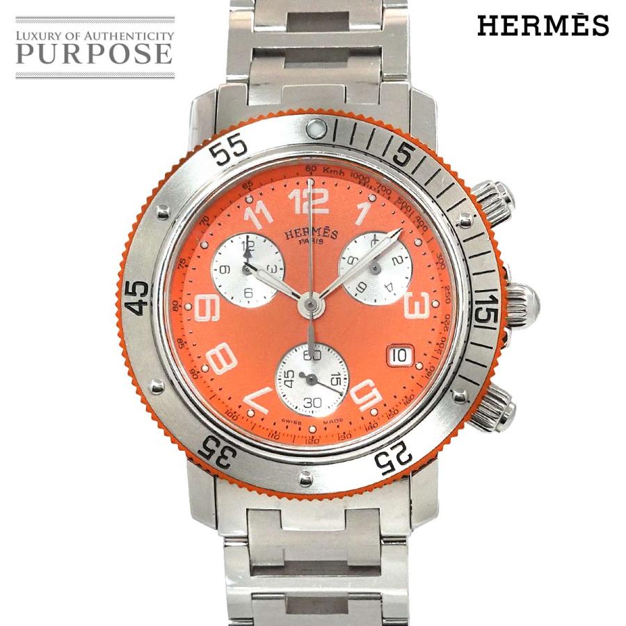 HERMES エルメス クリッパー ダイバー クロノグラフ CL2 916 メンズ 