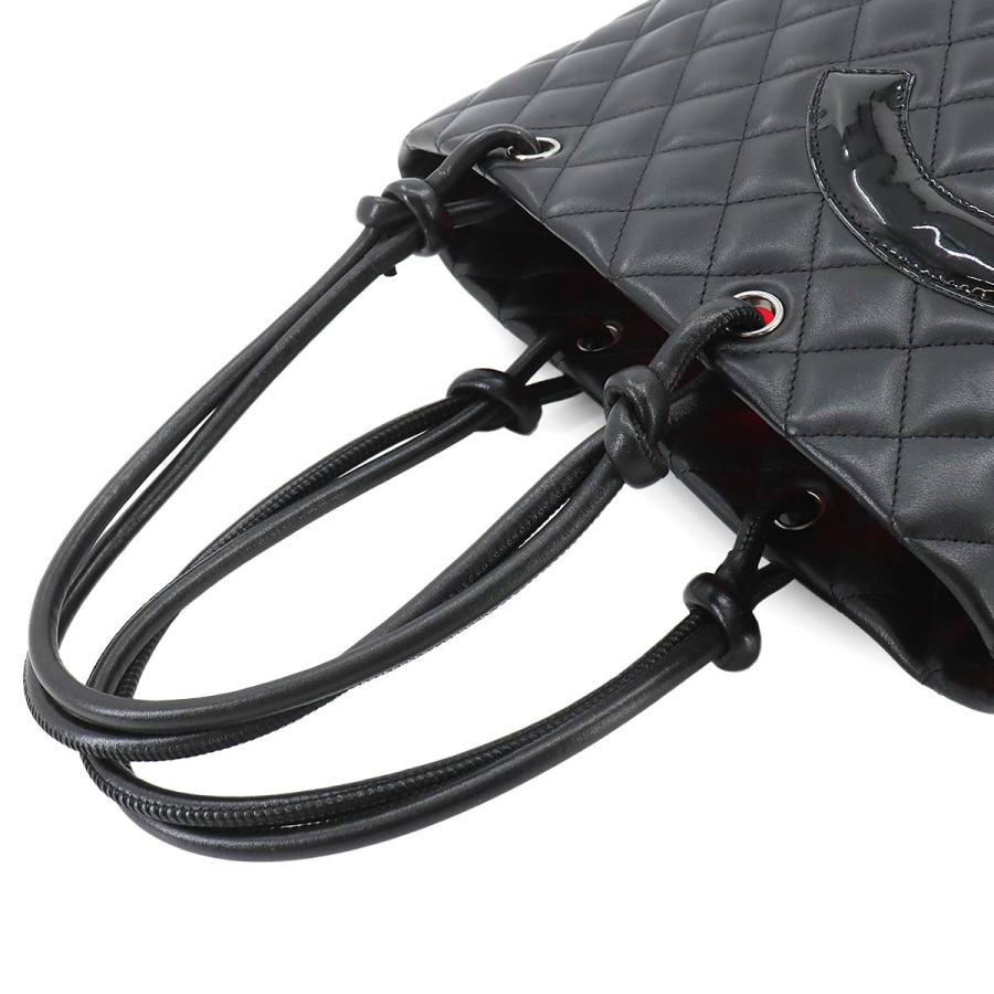 CHANEL 新品同様 シャネル カンボンライン ミディアム トート バッグ  