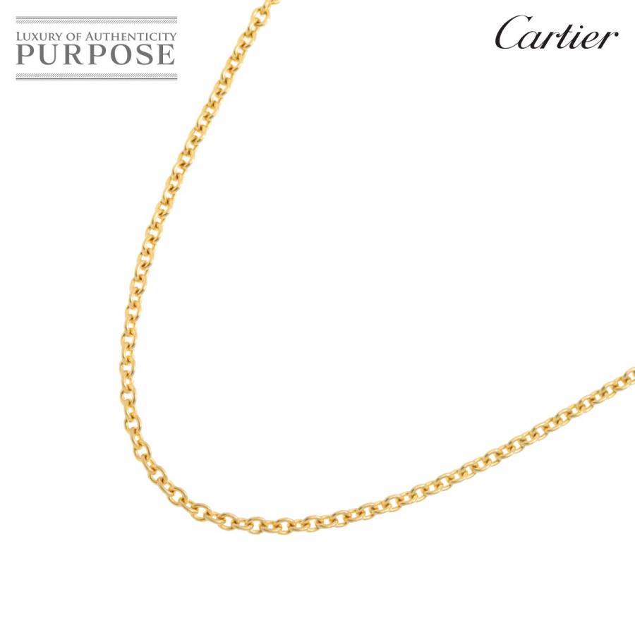 カルティエ Cartier チェーン ネックレス 43cm K18 YG イエロー 