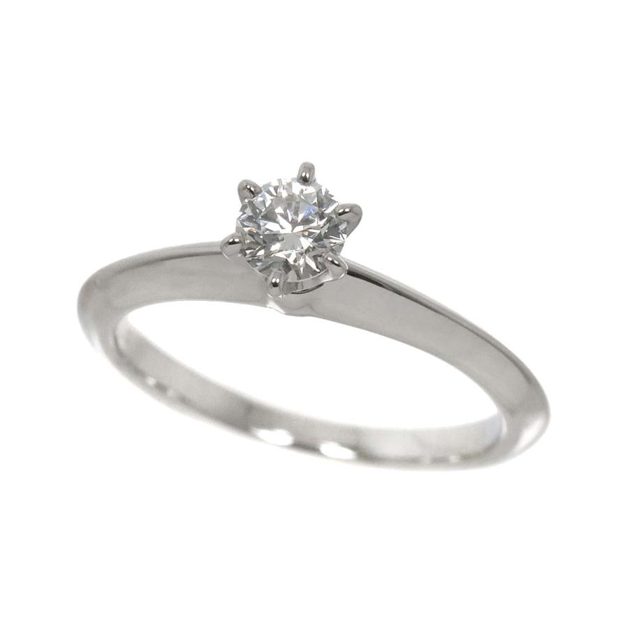 TIFFANY&Co. ティファニー ソリティア ダイヤ 0.23ct I/VS1/3EX 5.5号  