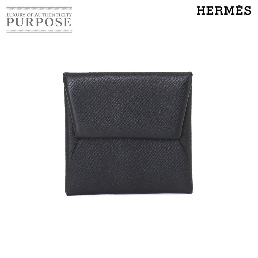 エルメス HERMES バスティア コインケース 小銭入れ エプソン ブラック 