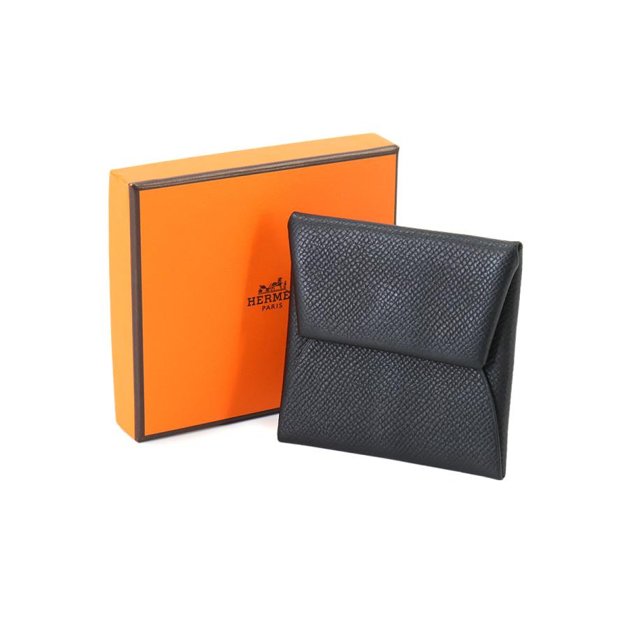 エルメス HERMES バスティア コインケース 小銭入れ エプソン ブラック 