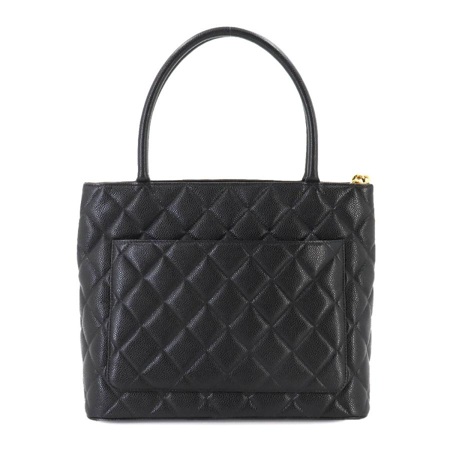 CHANEL シャネル 復刻トート バッグ キャビアスキン ブラック A01804 