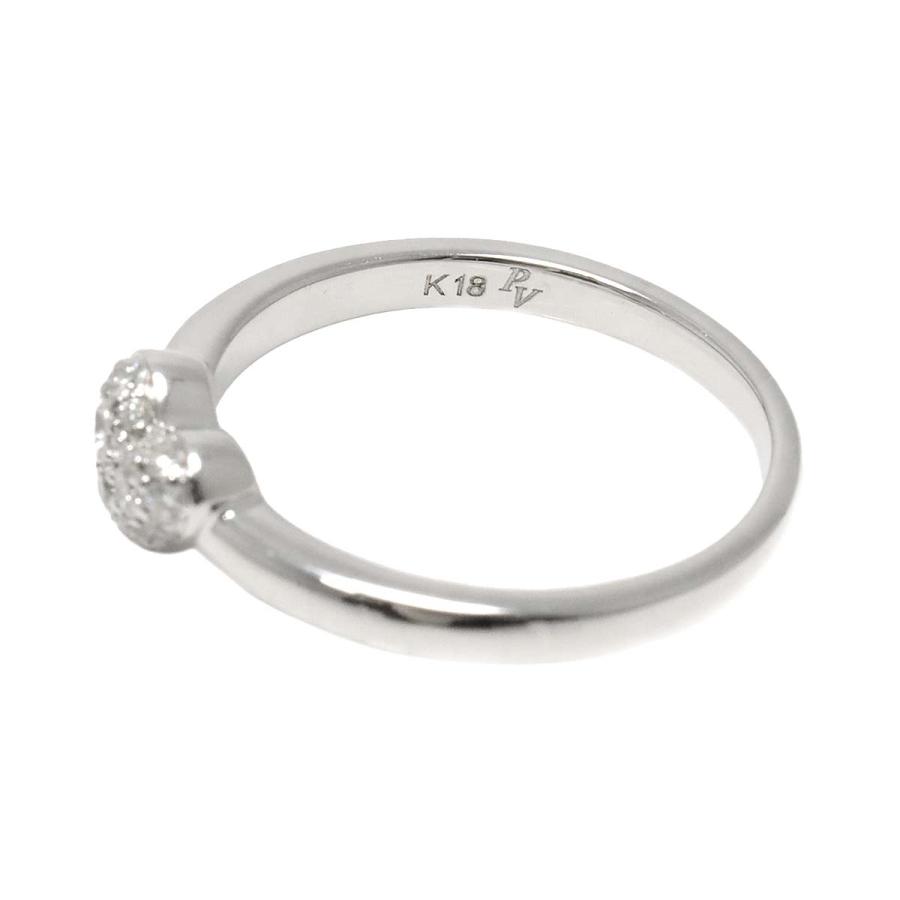 Ponte Vecchio ポンテヴェキオ 8.5号 リング ダイヤ 0.17ct K18 WG