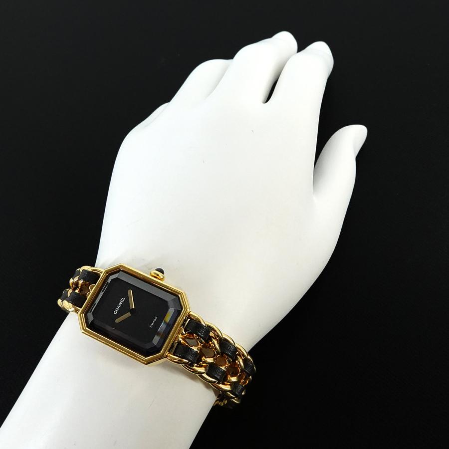 CHANEL シャネル プレミエールLサイズゴールド腕時計クォーツ