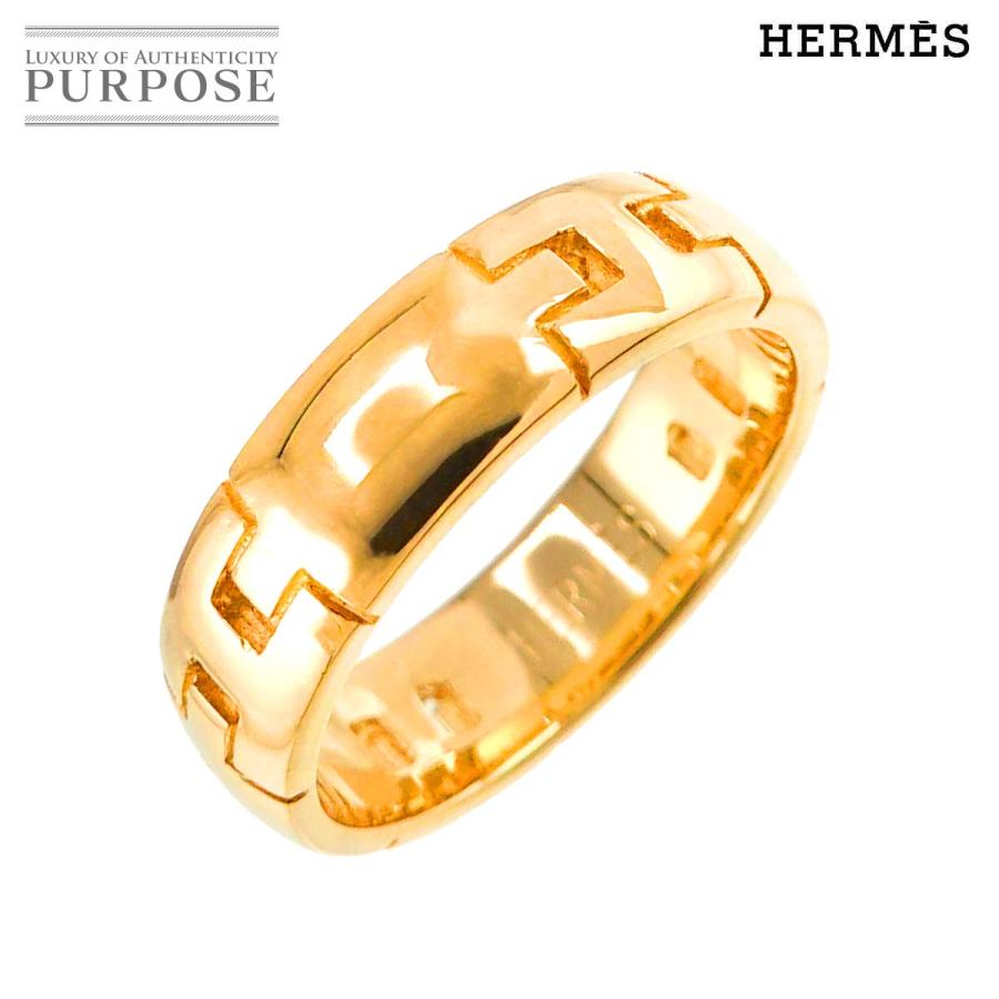 HERMES エルメス ヘラクレス リング #51 K18 YG イエローゴールド 指輪 