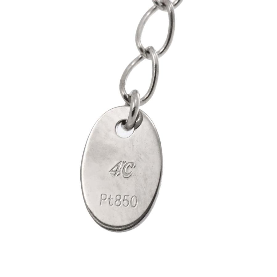 4℃（ヨンドシー） ダイヤ 0.213ct ネックレス 42cm Pt プラチナ