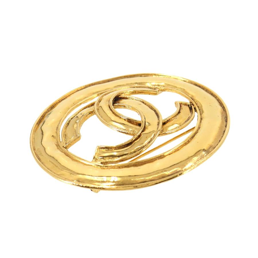 CHANEL シャネル ココマーク ブローチ ゴールド アクセサリー