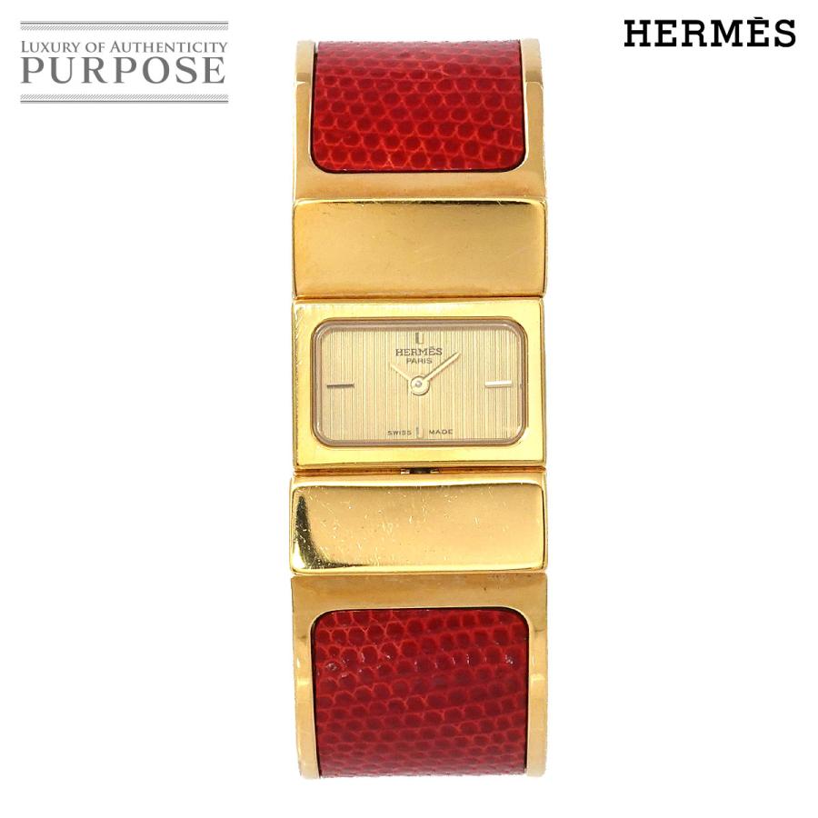 HERMES エルメス ロケ L01 201 バングル ウォッチ ヴィンテージ  