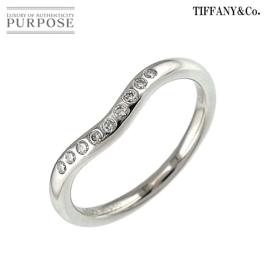 ティファニー TIFFANY&Co. カーブド バンド 7号 リング ダイヤ 幅2.2mm 