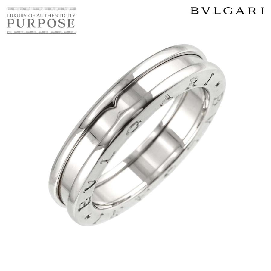 BVLGARI ブルガリ ビーゼロワン 1バンド #57 リング K18 WG ホワイト 