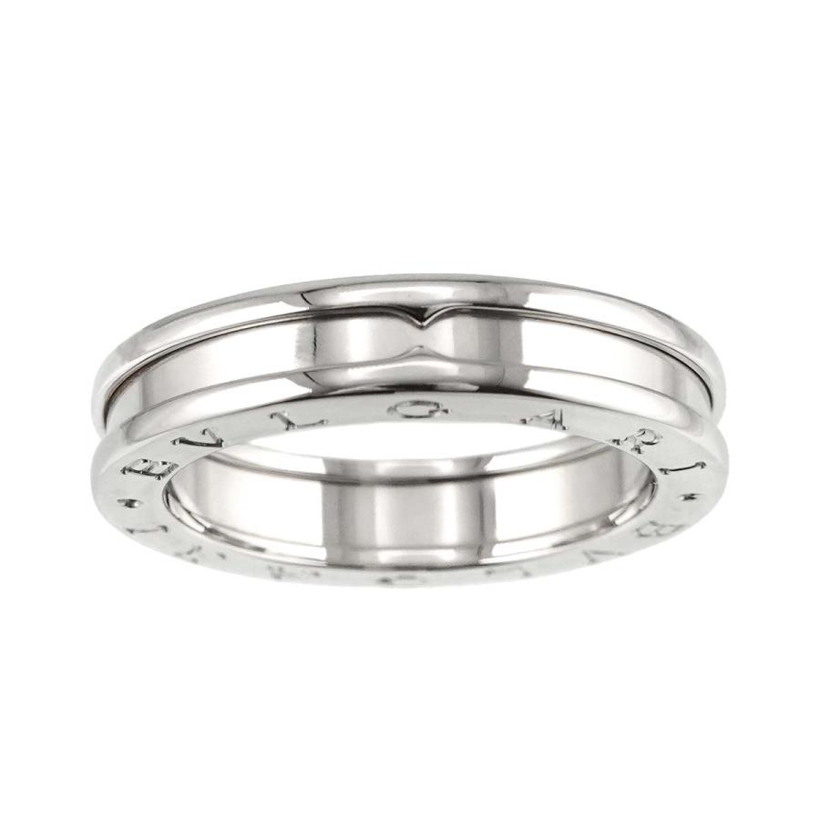 BVLGARI ブルガリ ビーゼロワン 1バンド #57 リング K18 WG ホワイト 